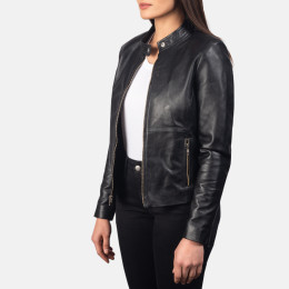 Rave Black Leather Jacket